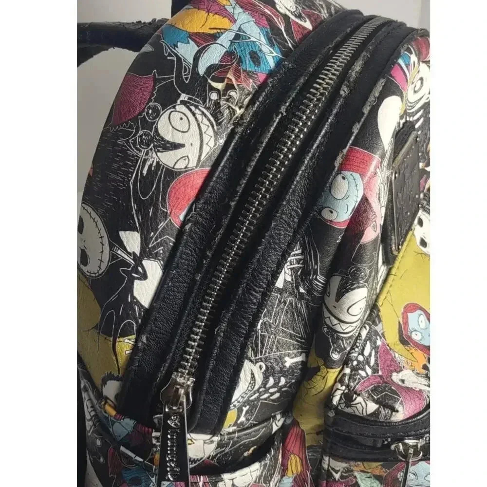 Disney Loungefly Mini Backpack Nightmare Before Christmas Vintage Tim Burtons - Picture 7 of 14